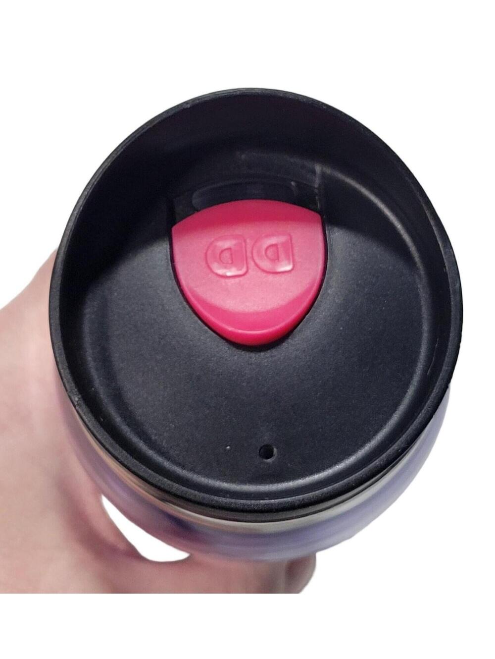 Dunkin' Donuts Pink Crystal Rhinesones Tumbler Travel Mug Bedazzled 2016 - Picture 5 of 8